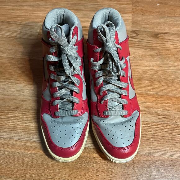 Nike Dunk Sky Hi Women Size 8w 528899 001 Medium Grey Sport Fuchsia Sail Shoes - Picture 2 of 7